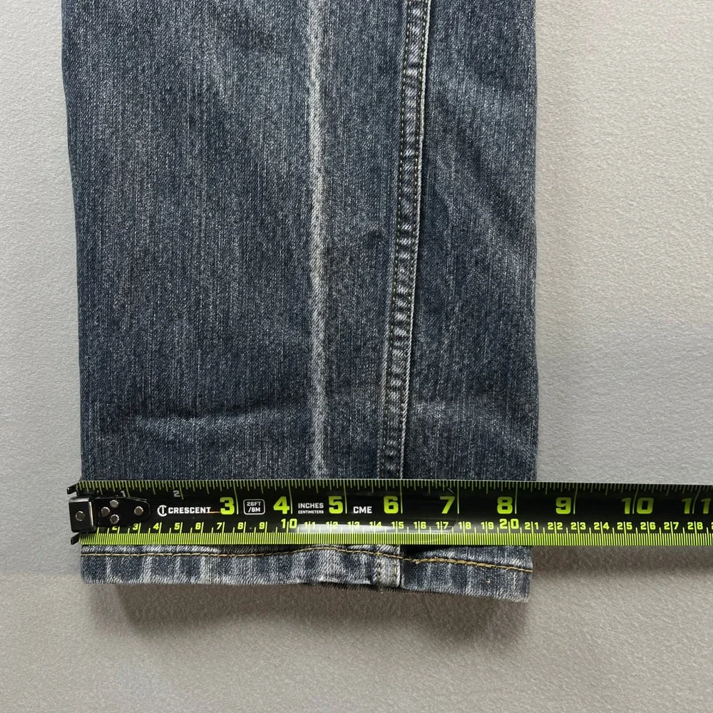 Denizen From Levi's 218 Straight Fit Jeans Men 34x34 Blue Denim Low Rise Zip Fly